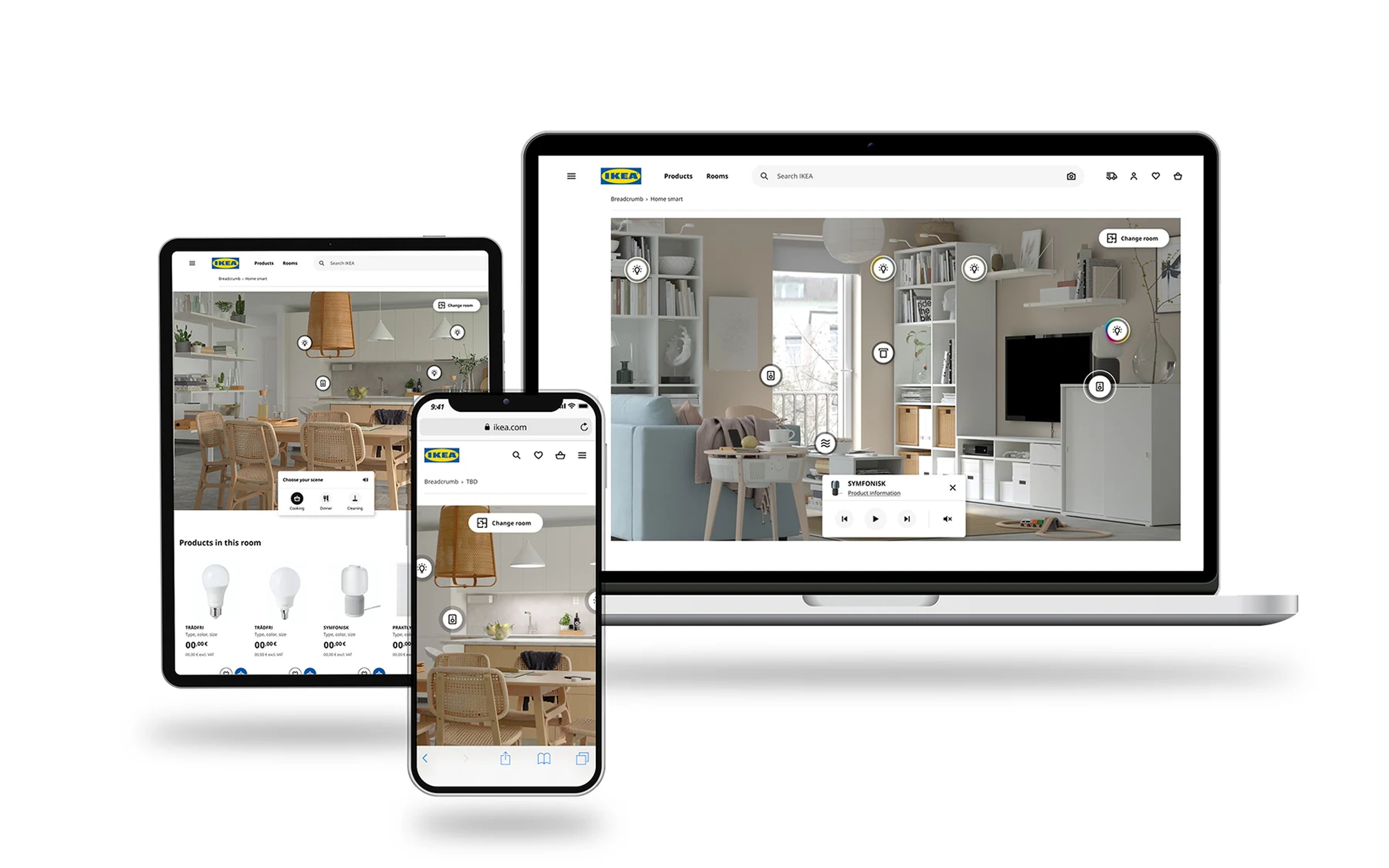 Responsive web demonstrator — desktop, tablet & mobile