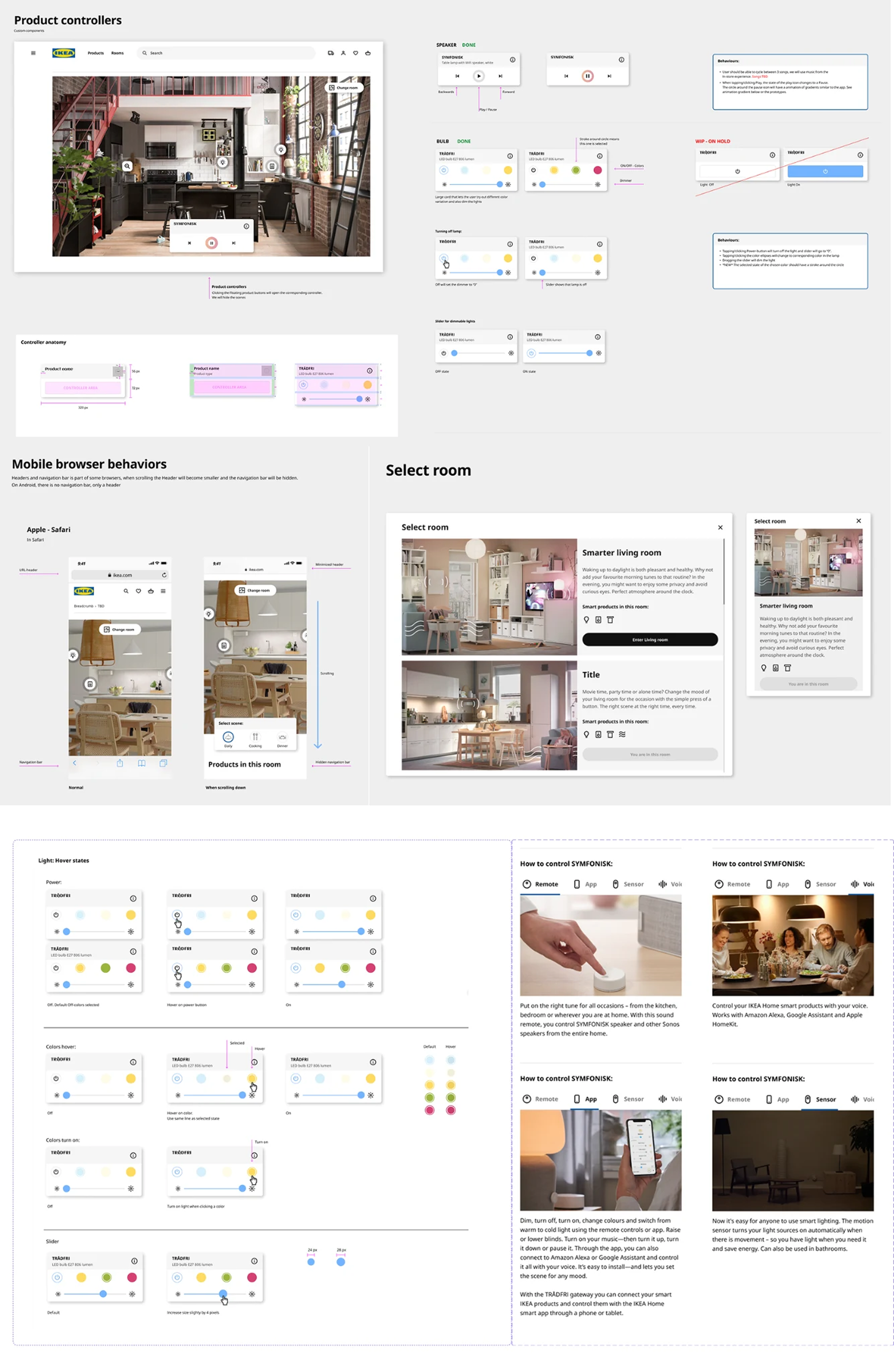 Product controller component explorations — Figma